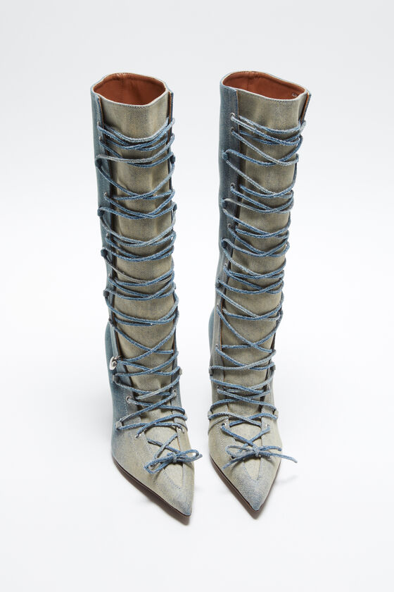 (image for) Customizable Lace-up heel boots